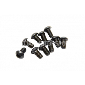 (90) IAME Norswift M6x10mm unbrako bolt med linsehode, svart (pris per stk)