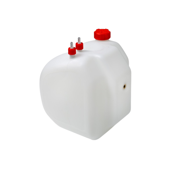 (B) OTK bensintank til stor kart 8.5 liter med rdt tanklokk og tilkoblinger 