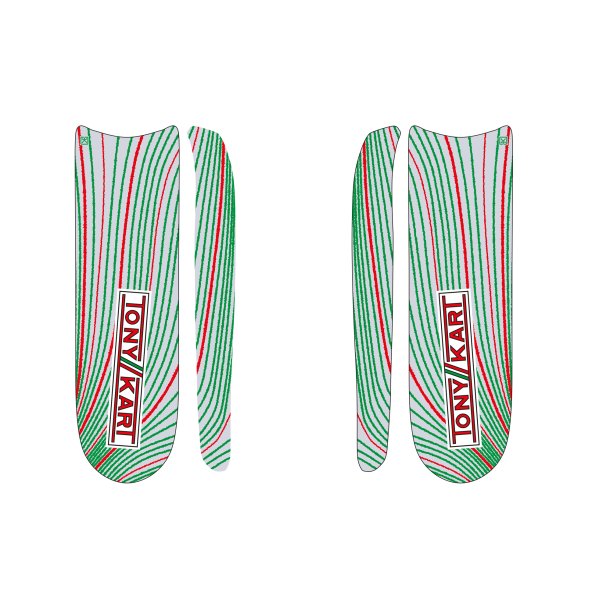 Tony Kart dekor kit til M10 2025 sidebokser, stor kart