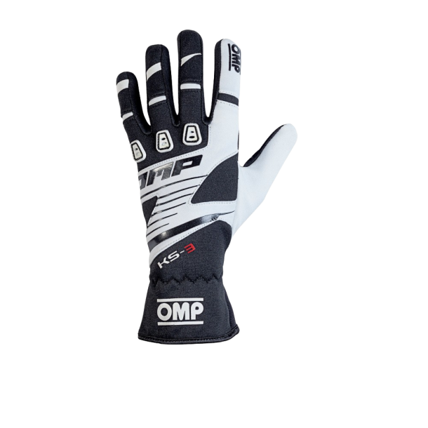 OMP KS-3 kjrehansker sort/hvit