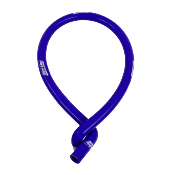 New-Line silikonslange, 90 grader i begge ender, bl