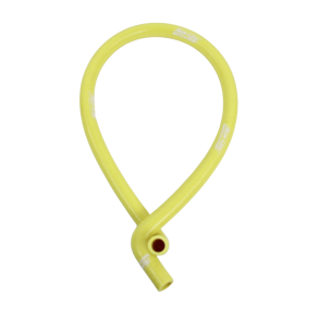 New-Line silikonslange, 90 grader i begge ender, gul