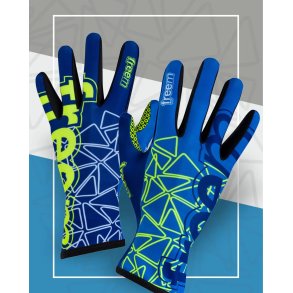 FREEM Kjrehansker K-slight 22, bl og lys bl