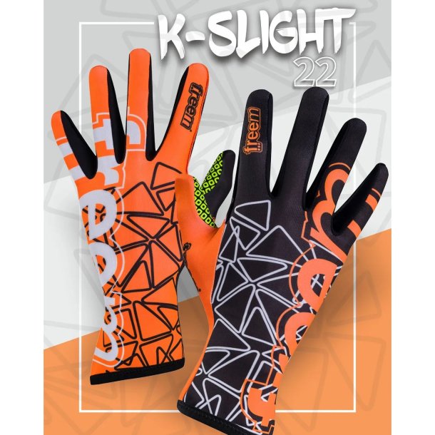 FREEM Kjrehansker K-slight 22, oransje og sort
