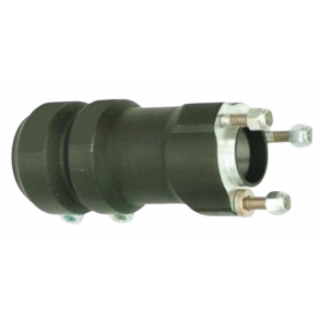 (10) DR Racing Kart 40x125mm svarte aluminium boss med 2 bolter, 58.7mm boltsirkel