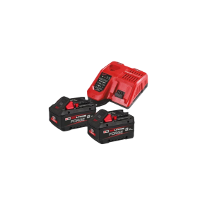 Milwaukee M18 8.0 AH batterier og lader
