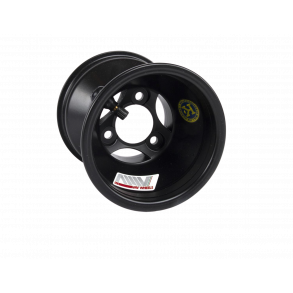 (5) DR Racing Kart svart aluminium bakfelg H140mm, til liten kart