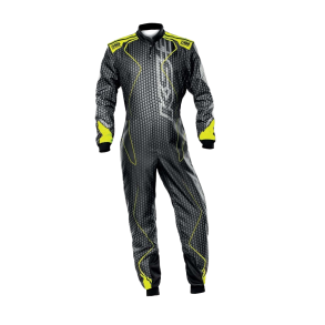 OMP KS-3 ART kjredress i svart/gul fluo