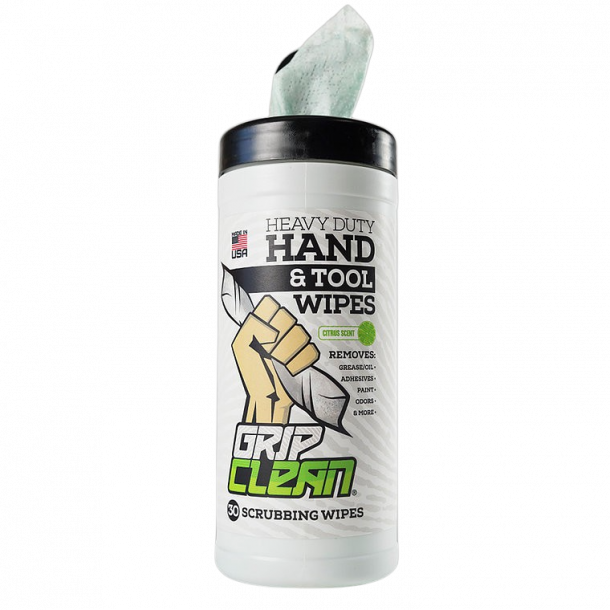 Grip Clean hnd og verkty wipes, 30 stk