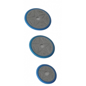 NEK seteskiver i forskjellige strrelser, bl (leveres i pakker p 2 stk)