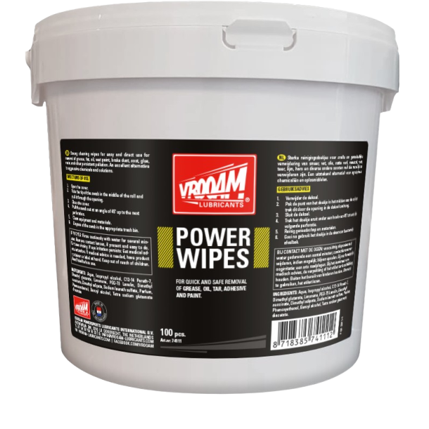 Vrooam Power Wipes, 100 stk