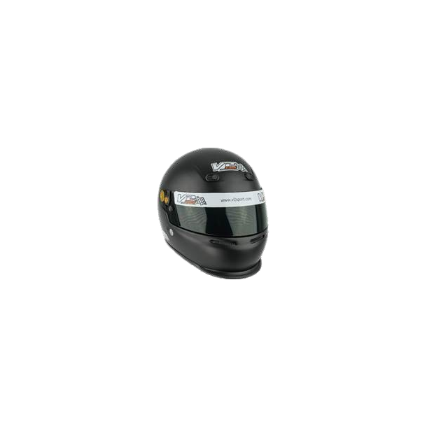 V2 CMR gokart hjelm, matt svart