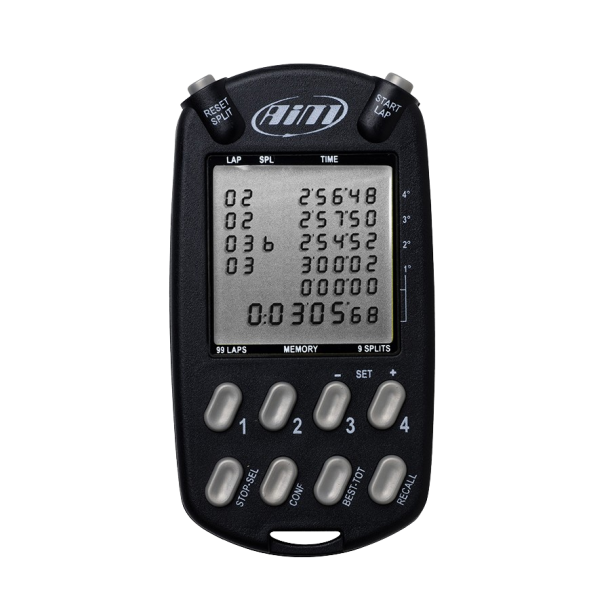 AIM multichron svart, stoppeklokke