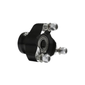 (4) DR Racing Kart 17x52mm svart aluminium boss foran (kort)