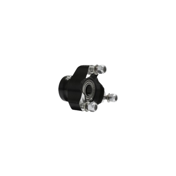 (4) DR Racing Kart 17x52mm svart aluminium boss foran (kort)