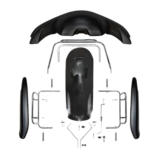 (35) DR komplett kit med plast og fester til KG508