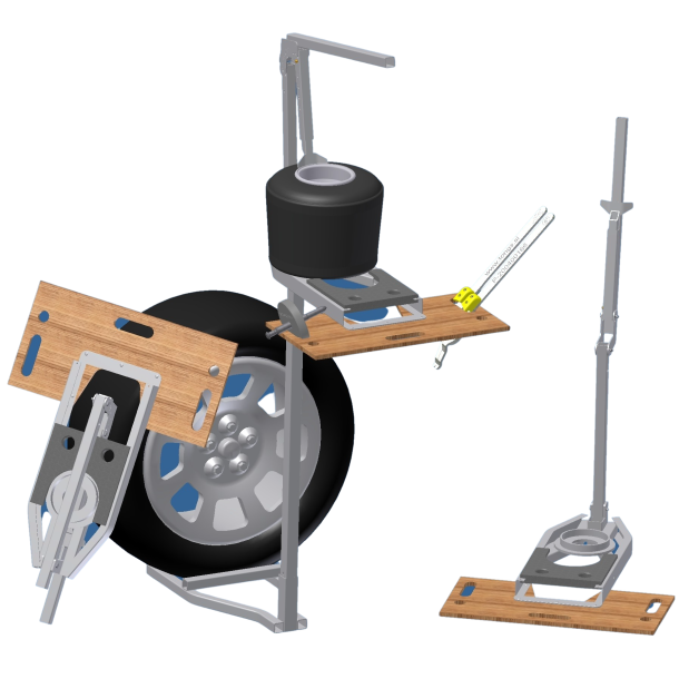 Stina felgholder med dekkpresse