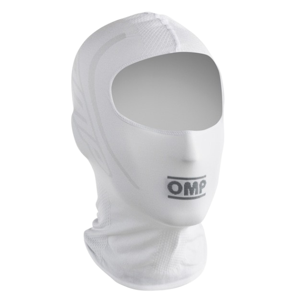 OMP Balaclava til karting, hvit