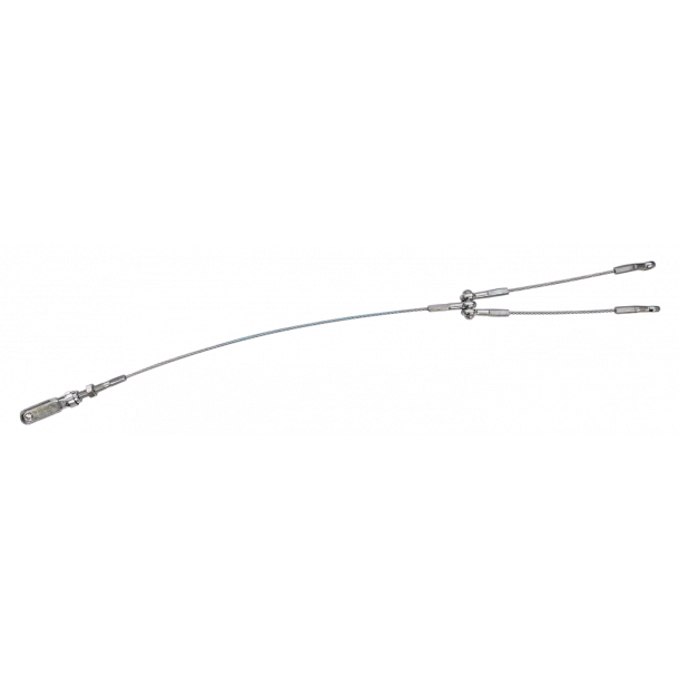 (9) DR Racing Kart komplett standard bremsewire til KZ/DD2 46cm