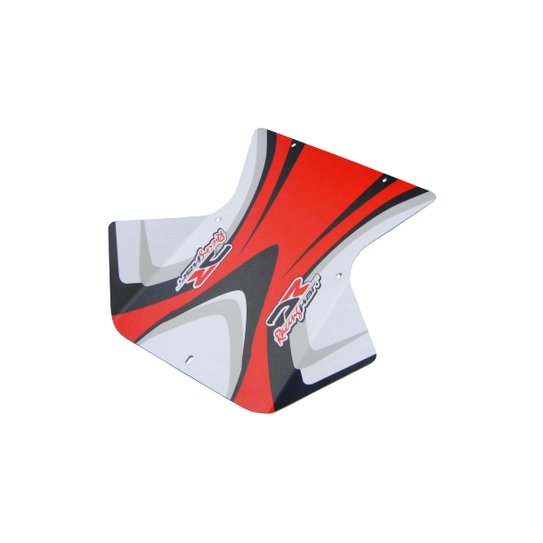 (13) DR Racing Kart bunnplate med vinger til 2022 modell J90 uten dekor