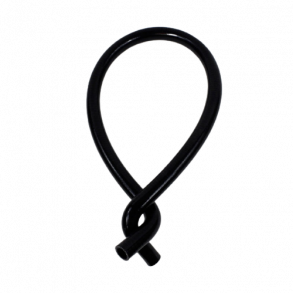 New-Line silikonslange, 90 grader i begge ender, svart