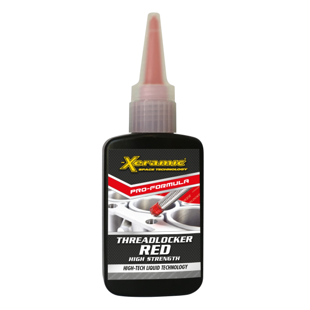 Xeramic gjengelsning, rd fluo med sterkholdfasthet 50ml (UV)