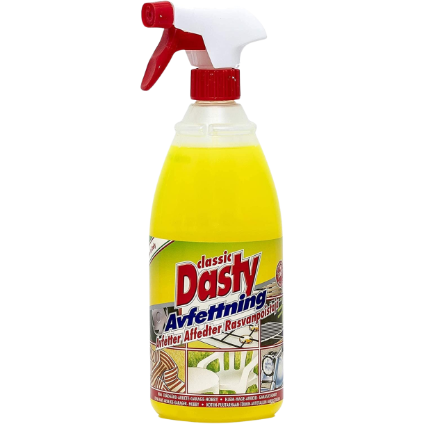 Dasty classic avfettingsspray til teks gokart, 1 liter sprayflaske
