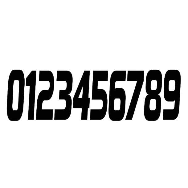 DR Racing Kart startnummer, ny versjon