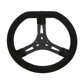 RR nytralt ratt (uten logoer), 320mm i svart alcantara