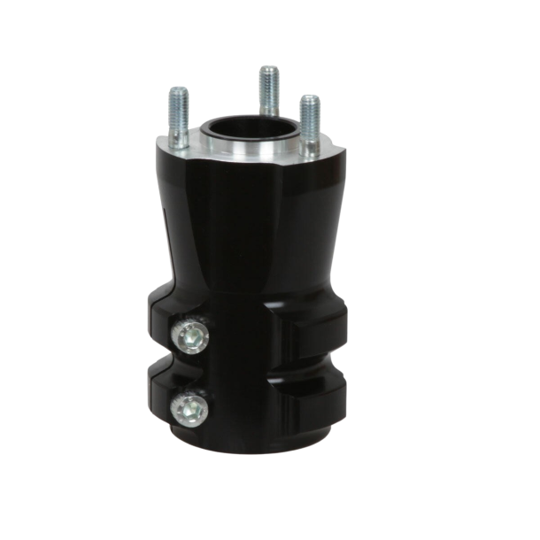 RR 50mm aluminium boss til bakhjul 115mm lengde, 2 festebolter, svart