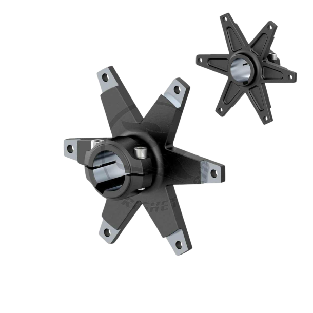 RR drevboss i aluminium til 30mm aksling, svart 