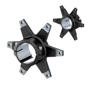 RR drevboss i aluminium til 50mm aksling, svart 