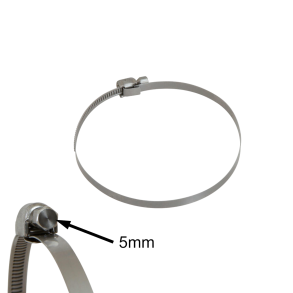 RR Active luftboks spesialslangeklemme (veldig tynn) D68/79mm