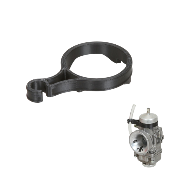 RR bensinslange holder til 30mm dellorto forgasser, svart