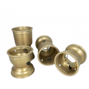(11) DR Racing Kart H132-H212mm magnesium felgsett (gull)